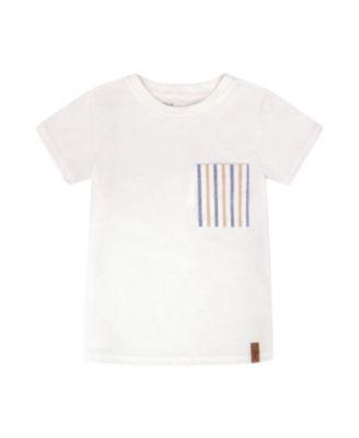 Boys' Short Sleeve Jersey T-Shirt with Chest Pocket - Little Kid by DEUX PAR DEUX