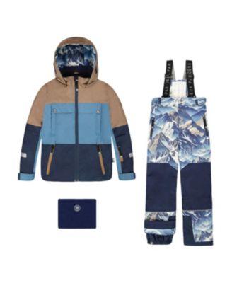 Boys' Two-Piece Mountains Teknik Snowsuit - Little Kid by DEUX PAR DEUX
