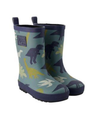 Boys' Waterproof Animal Rain Boots in Natural Rubber - Toddler by DEUX PAR DEUX
