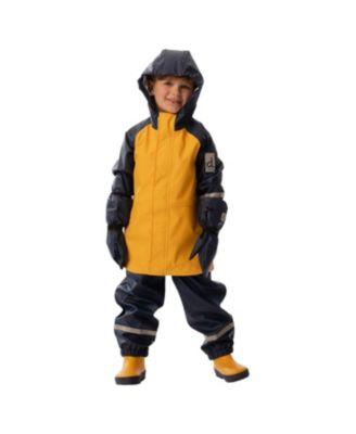 Boys' Waterproof Color Block Full-Zip Rain Jacket - Little Kid by DEUX PAR DEUX