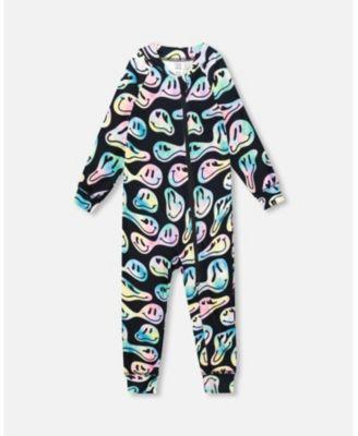 Girl One-Piece Thermal Underwear Smiley Face Girl - Toddler|Child by DEUX PAR DEUX