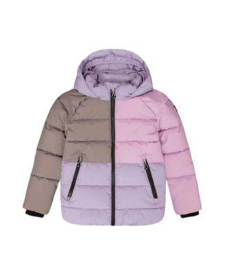 Girls' Colorblocked Puffy Winter Coat - Little Kid by DEUX PAR DEUX Girls' Colorblocked Puffy Winter Coat - Little Kid by DEUX PAR DEUX