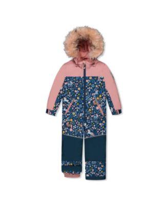 Girls' Discover Unicorn Detachable Hood One Piece Snowsuit - Little Kid by DEUX PAR DEUX