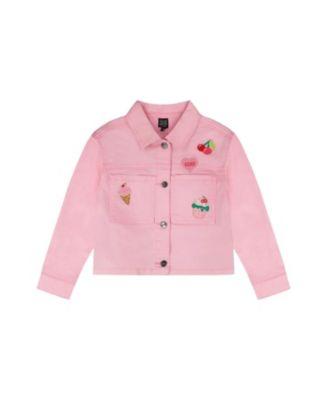 Girls' Embroidered Patches Denim Jacket - Big Kid by DEUX PAR DEUX