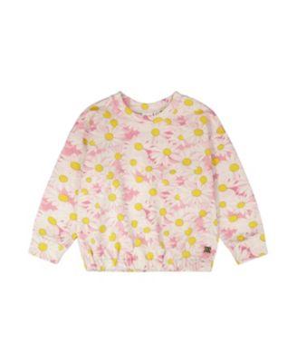 Girls' French Terry Daisies Sweatshirt - Little Kid by DEUX PAR DEUX
