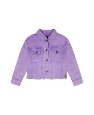 Girls' Heart Embroidery Denim Jacket - Big Kid by DEUX PAR DEUX