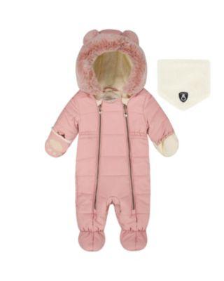 Girls' One-Piece Layette Snowsuit Designed for Car Seat - Baby by DEUX PAR DEUX