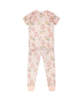 Girls' Organic Cotton Bear Two-Piece Pyjama Set - Big Kid by DEUX PAR DEUX