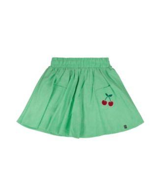 Girls' Organic Cotton Embroidery Flared Skort - Little Kid by DEUX PAR DEUX