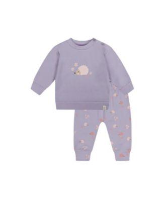 Girls' Organic Cotton Hedgehog Pants and Long Sleeve Top Set - Baby by DEUX PAR DEUX