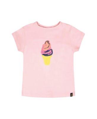 Girls' Organic Cotton Jersey Ice Cream Short Sleeve T-Shirt - Big Kid by DEUX PAR DEUX