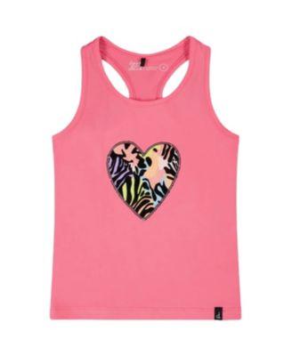 Girls' Organic Cotton Jersey Screen Animal Sleeveless Tank Top - Little Kid by DEUX PAR DEUX