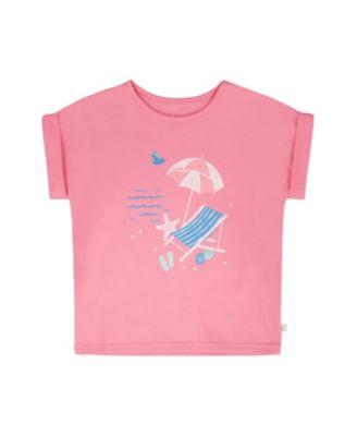 Girls' Organic Cotton Jersey Short Sleeve Beach Chair T-Shirt - Big Kid by DEUX PAR DEUX