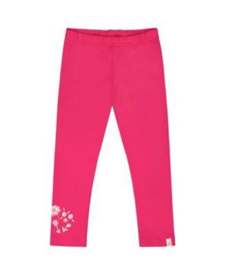 Girls' Organic Cotton Jersey Slim Fit Floral Legging - Baby by DEUX PAR DEUX