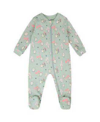 Girls' Organic Cotton Kitten Print One-Piece Pyjama - Baby by DEUX PAR DEUX