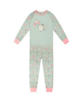Girls' Organic Cotton Kitten Two-Piece Pyjama Set - Little Kid by DEUX PAR DEUX
