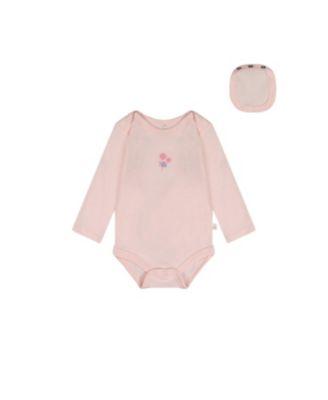 Girls' Organic Cotton Long Sleeve Flower Romper - Baby by DEUX PAR DEUX
