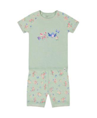 Girls' Organic Cotton Two-Piece Short Pajama Set - Little Kid by DEUX PAR DEUX