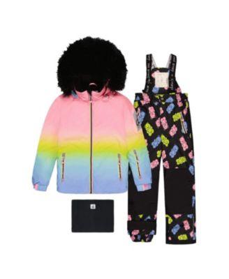 Girls' Play Gradient Jacket & Gummy Bear Pants Two Piece Snowsuit - Big Kid by DEUX PAR DEUX