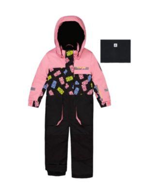 Girls' Play Gummy Bear Hood & Expandable Sleeve One Piece Snowsuit - Little Kid by DEUX PAR DEUX