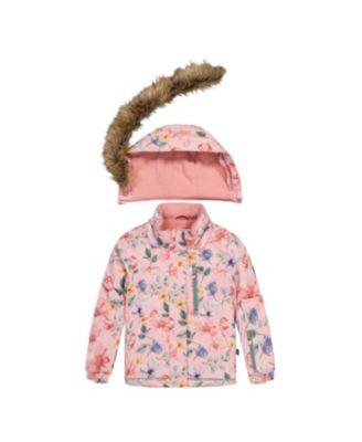 Girls' Play Vintage-like Floral Jacket & Reinforced Pants Two Piece Snowsuit - Little Kid by DEUX PAR DEUX