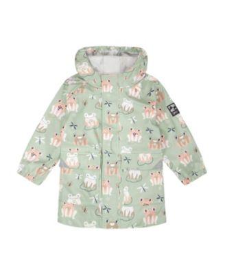 Girls' Polyurethane Frog Rain Jacket - Little Kid by DEUX PAR DEUX