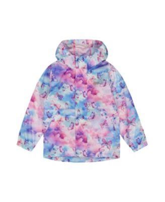 Girls' Printed Butterflies Packable Windbreaker - Big Kid by DEUX PAR DEUX