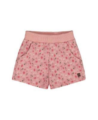 Girls' Printed French Terry Flowers Short - Little Kid by DEUX PAR DEUX