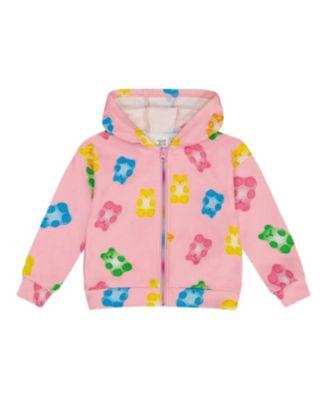 Girls' Printed French Terry Hoodie Cardigan - Big Kid by DEUX PAR DEUX
