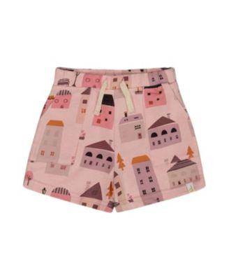 Girls' Printed French Terry Houses Shorts - Little Kid by DEUX PAR DEUX
