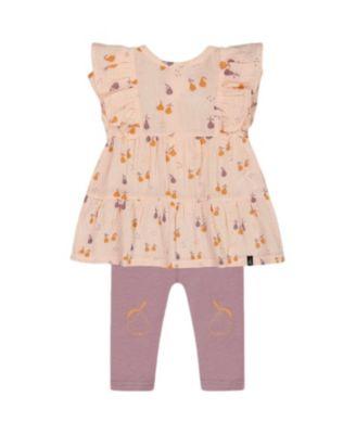 Girls' Printed Muslin Tunic and Organic Cotton Legging Set- Baby by DEUX PAR DEUX