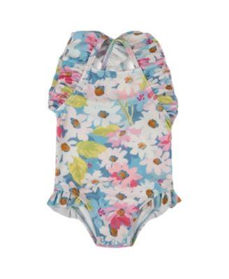 Girls' Printed One-Piece Swimsuit with Frills - Little Kid by DEUX PAR DEUX