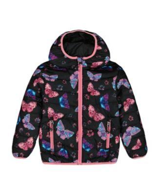 Girls' Printed Quilted Mid-Season Butterflies Jacket - Baby by DEUX PAR DEUX