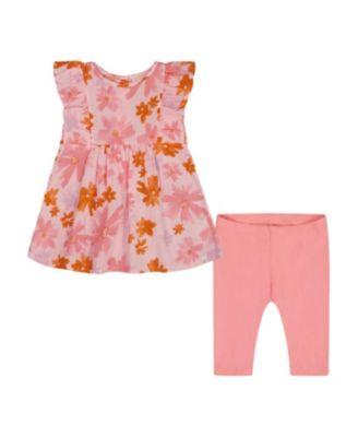 Girls' Printed Tunic and Solid Leggings Set - Little Kid by DEUX PAR DEUX