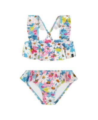Girls' Printed Two-Piece Swimsuit with Frills - Little Kid by DEUX PAR DEUX