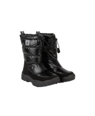 Girls' Quilted Nylon Waterproof Shell Treaded Sole Winter Boots - Toddler by DEUX PAR DEUX