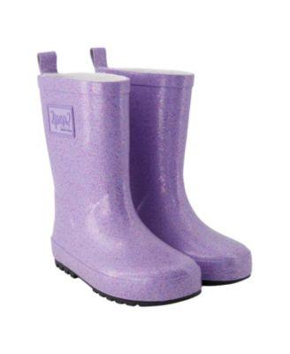 Girls' Rain Boots in Glitter Natural Rubber - Toddler by DEUX PAR DEUX