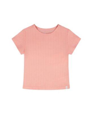 Girls' Relaxed Straight Fit Crinkle Jersey Short Sleeve T-Shirt - Baby by DEUX PAR DEUX