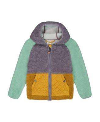Girls' Sherpa Mid-Season Colorblock Jacket - Baby by DEUX PAR DEUX