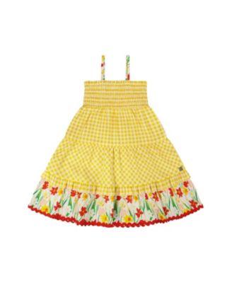 Girls' Sleeveless Daffodil Gingham Sundress - Big Kid by DEUX PAR DEUX