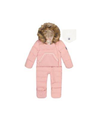 Girls' Snug Fleece Neckwarmer One Piece Snowsuit - Little Kid by DEUX PAR DEUX