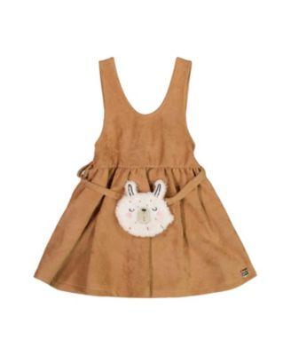 Girls' Stretch Suede Effect Jumper with Llama Bag - Little Kid by DEUX PAR DEUX