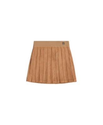 Girls' Suede Knife Pleat Elastic Waistband Skirt - Little Kid by DEUX PAR DEUX
