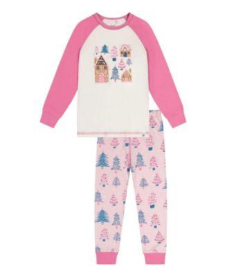 Girls' Tree Organic Cotton Top Pants Two Piece Pajama Set - Big Kid by DEUX PAR DEUX