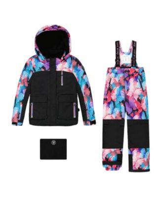 Girls' Two-Piece Butterfly Colorblocked Play Snowsuit - Little Kid by DEUX PAR DEUX
