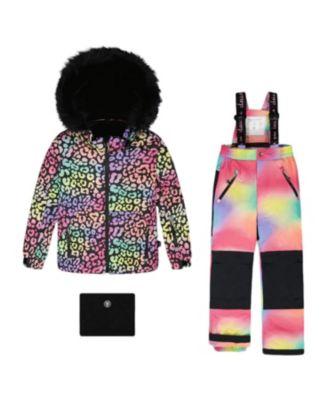 Girls' Two-Piece Leopard Radient Play Snowsuit - Big Kid by DEUX PAR DEUX