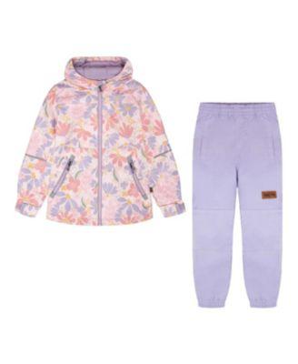 Girls' Two-Piece Mid-Season Flower Outerwear Set - Little Kid by DEUX PAR DEUX
