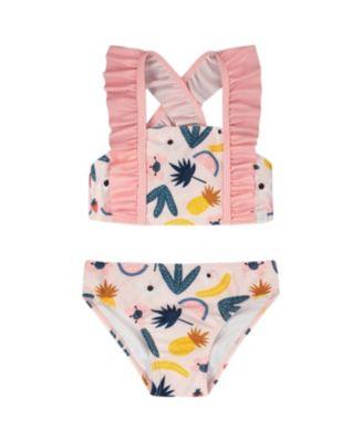 Girls' Two-Piece Ruffle Fruits Swimsuit - Big Kid by DEUX PAR DEUX