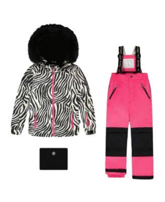 Girls' Two-Piece Zebra Play Snowsuit - Big Kid by DEUX PAR DEUX