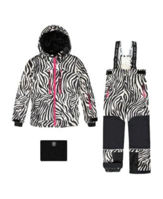 Girls' Two-Piece Zebra Teknik Snowsuit - Little Kid by DEUX PAR DEUX